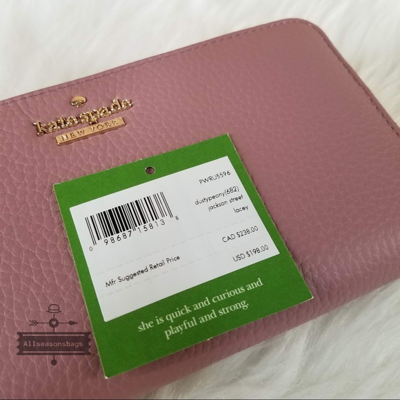 Kate spade dusty peony Jackson street Lacey wallet - Picture 7 of 8
